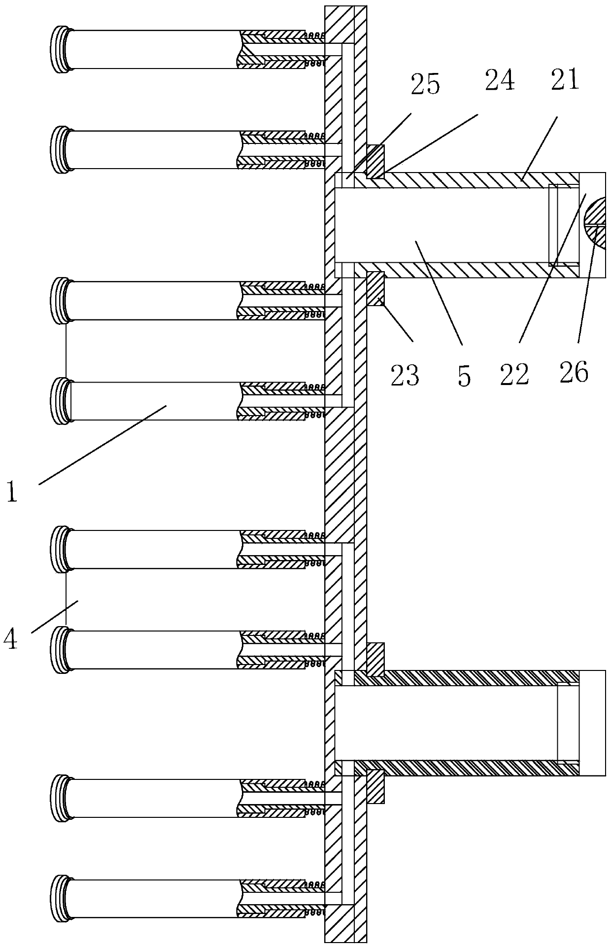 Engine cylinder head oil passage hole oiling device