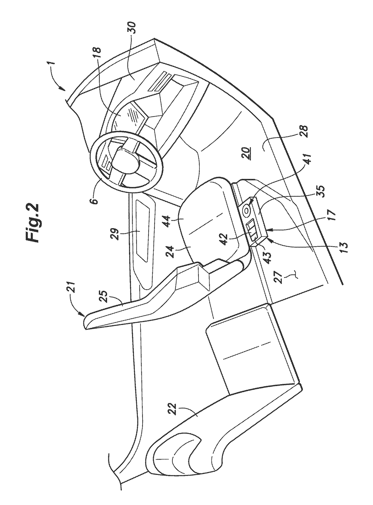 Vehicle operation device