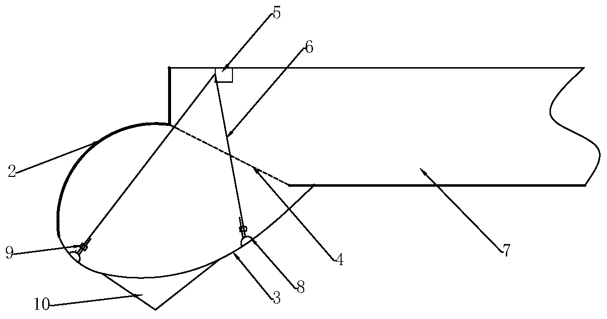 Retractable apron structure of amphibious aircraft