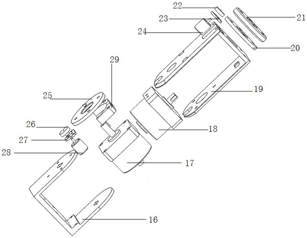 Hydraulic swing cylinder driving joint based robot hydraulic mechanical arm