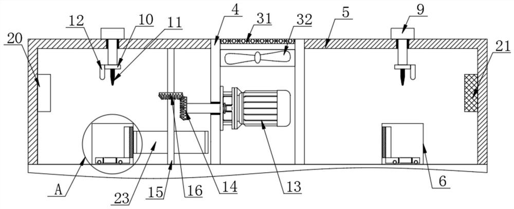 A low-temperature and high-temperature online test device for semiconductor devices