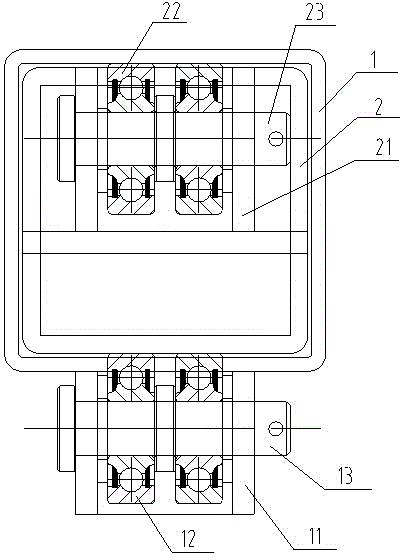 Movable platform floor bearing support system