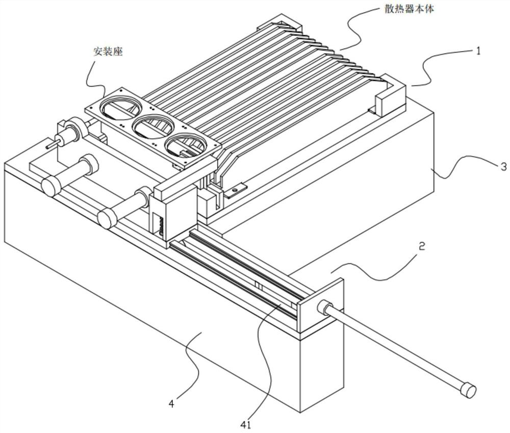 Small-sized assembling equipment for radiator