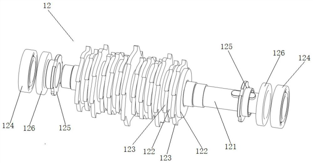 Kitchen garbage crushing device