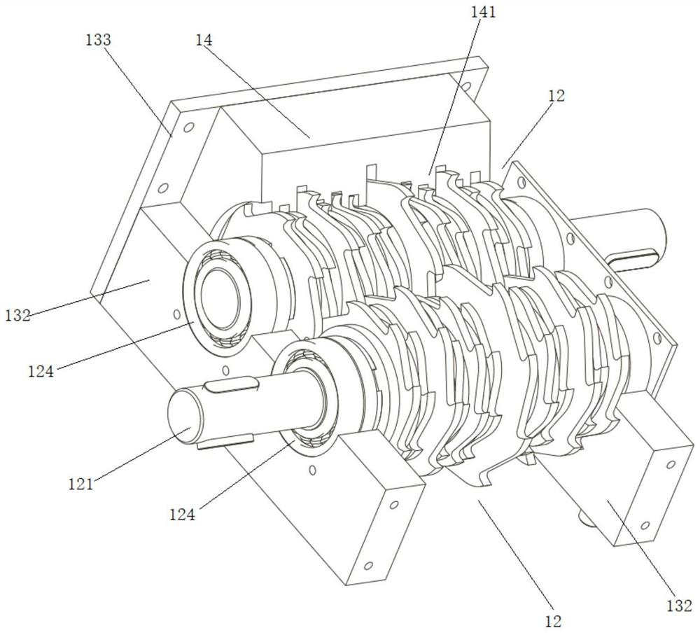 Kitchen garbage crushing device