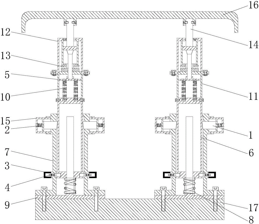 Automobile collision buffer device