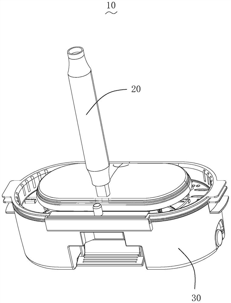 Ground cleaning system and electric mop cleaning method