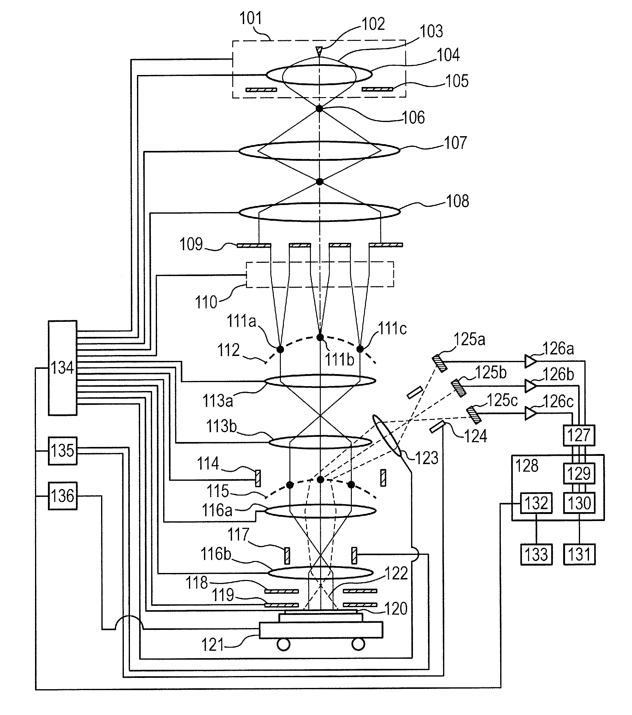 Electron beam apparatus and lens array