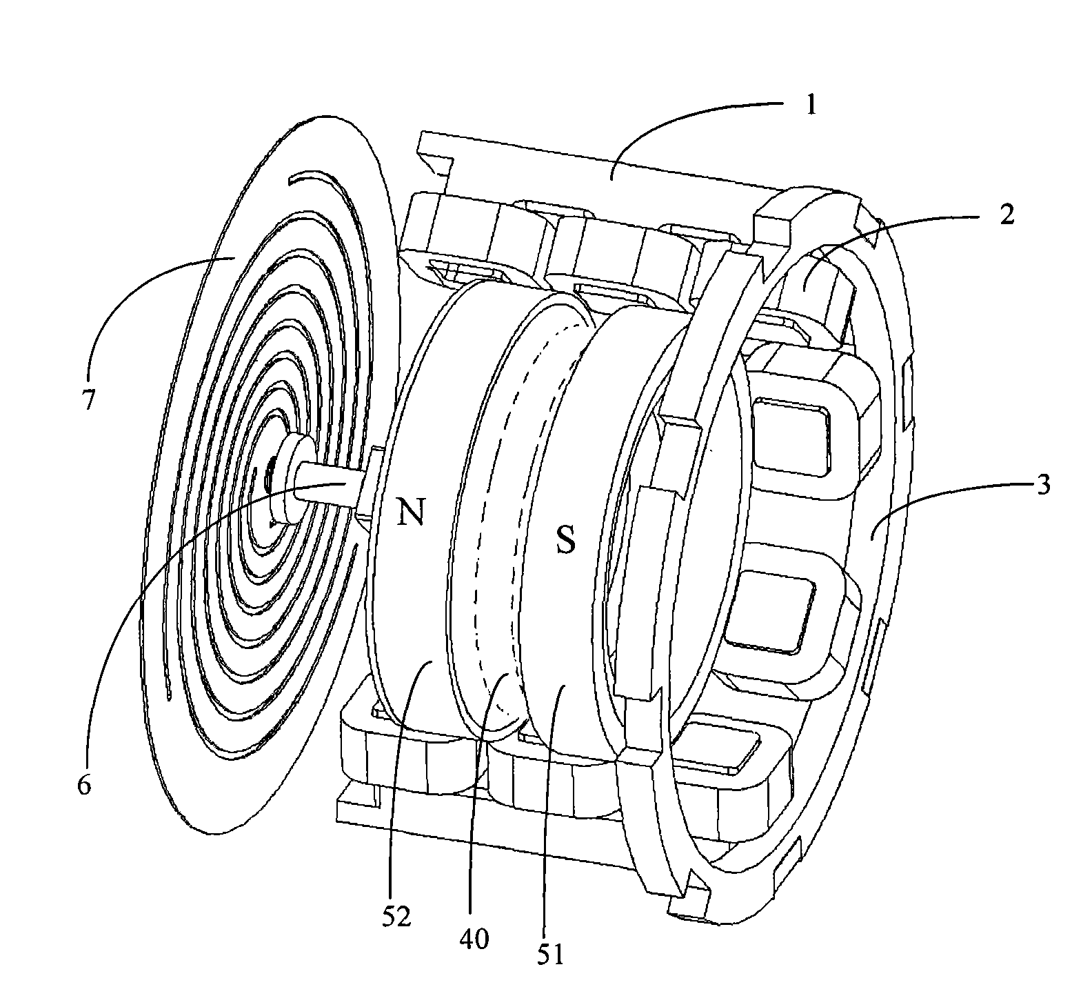 Moving-magnetic type linear motor