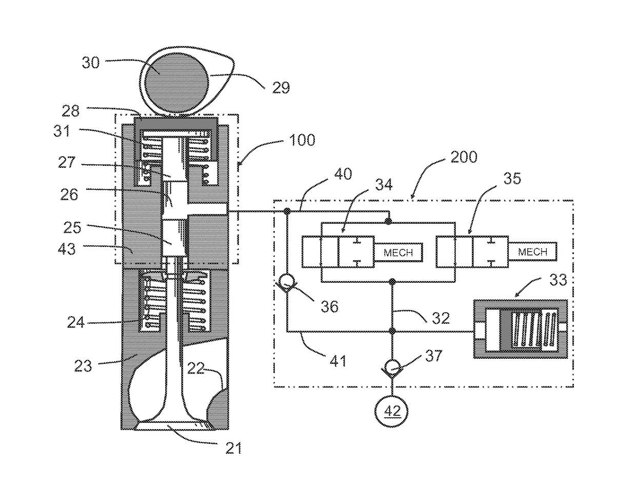 Engine valve actuation system