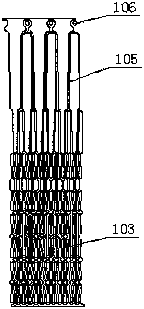 Aortic valve device conveyed by catheter