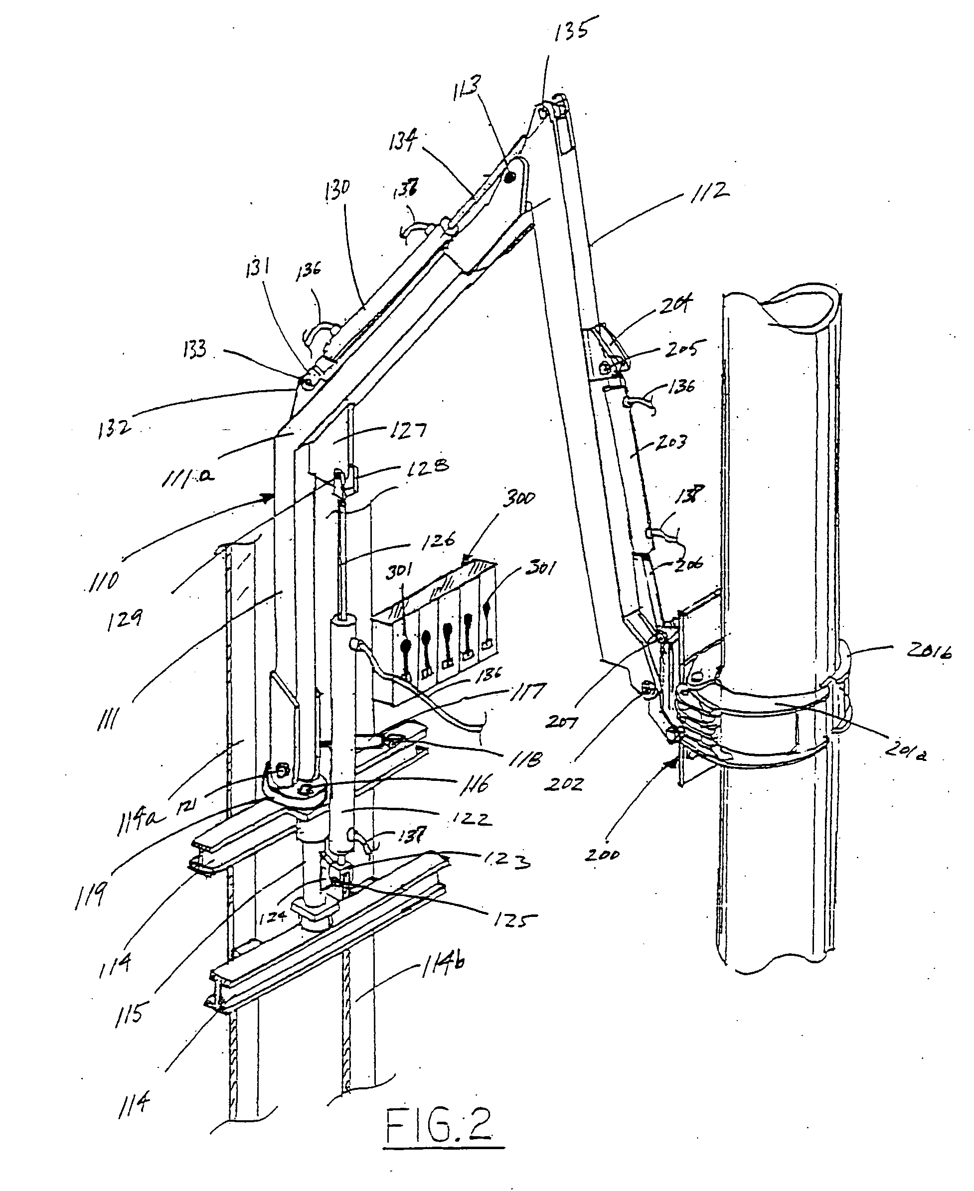 Apparatus for positioning and stabbing pipe in a drilling rig derrick