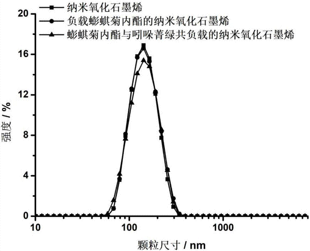 Compound nano graphene oxide drug carrier and preparation method thereof