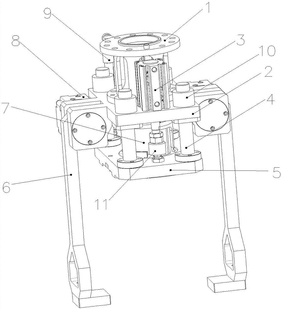 New-energy motor shell positioning gripper