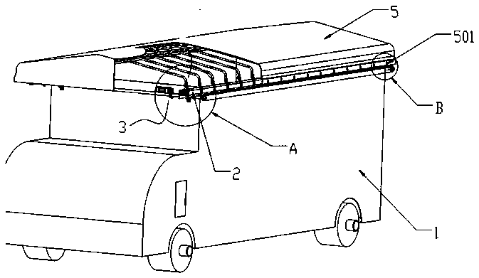 Ceiling for ore transfer