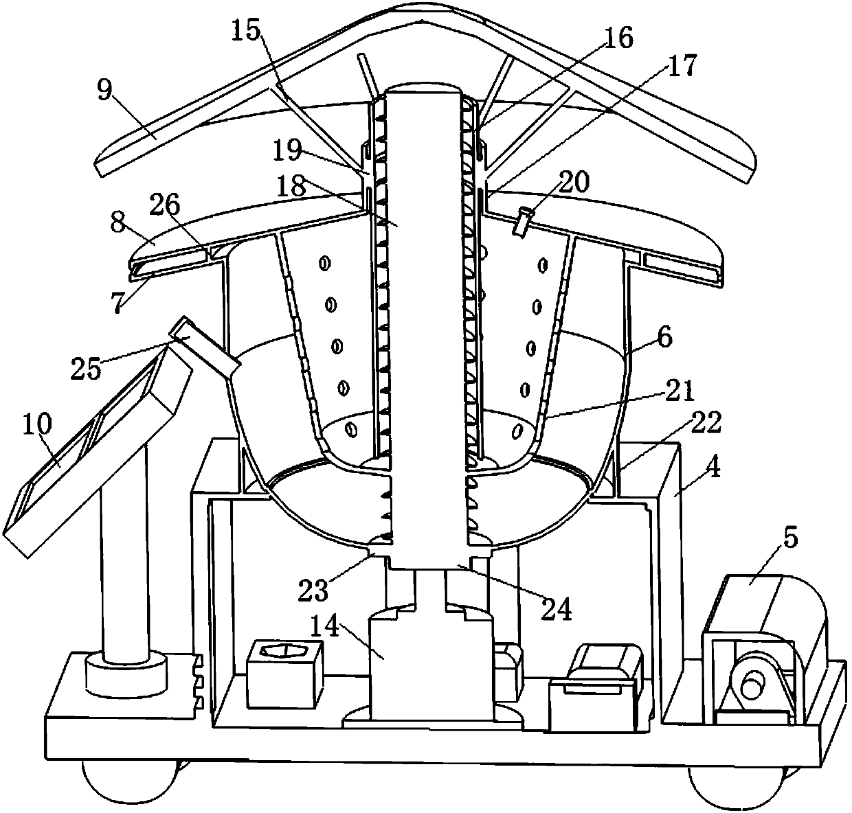 Walking-type automatic fertilizer applicator