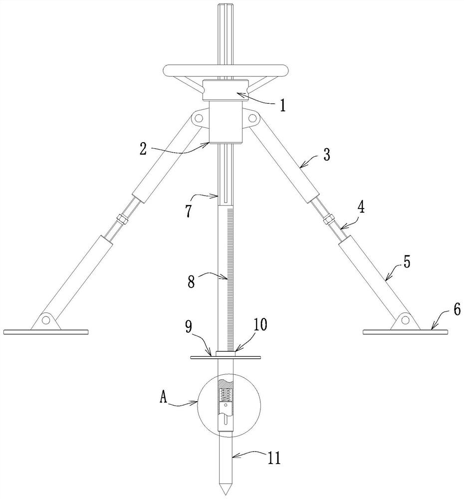 Pile hole sediment thickness detection device for engineering supervision site