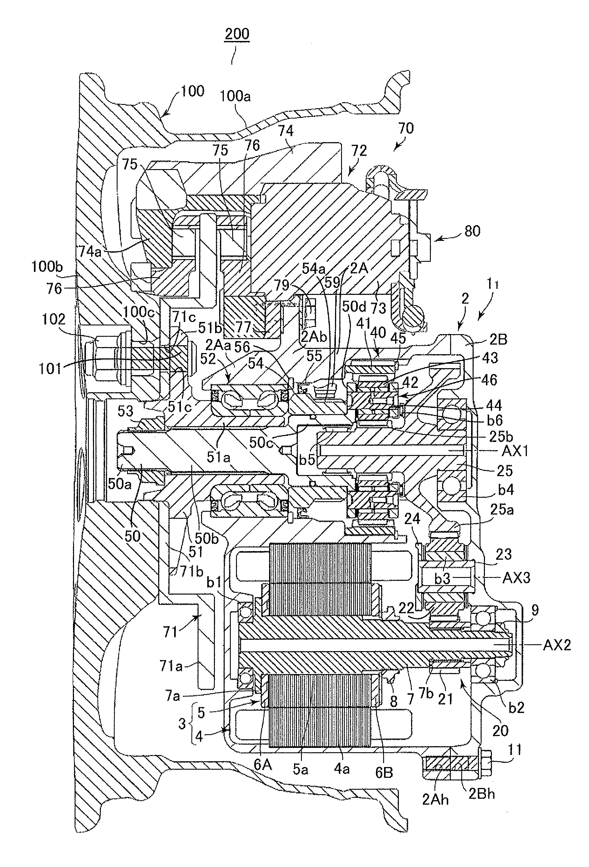 In-wheel motor drive device