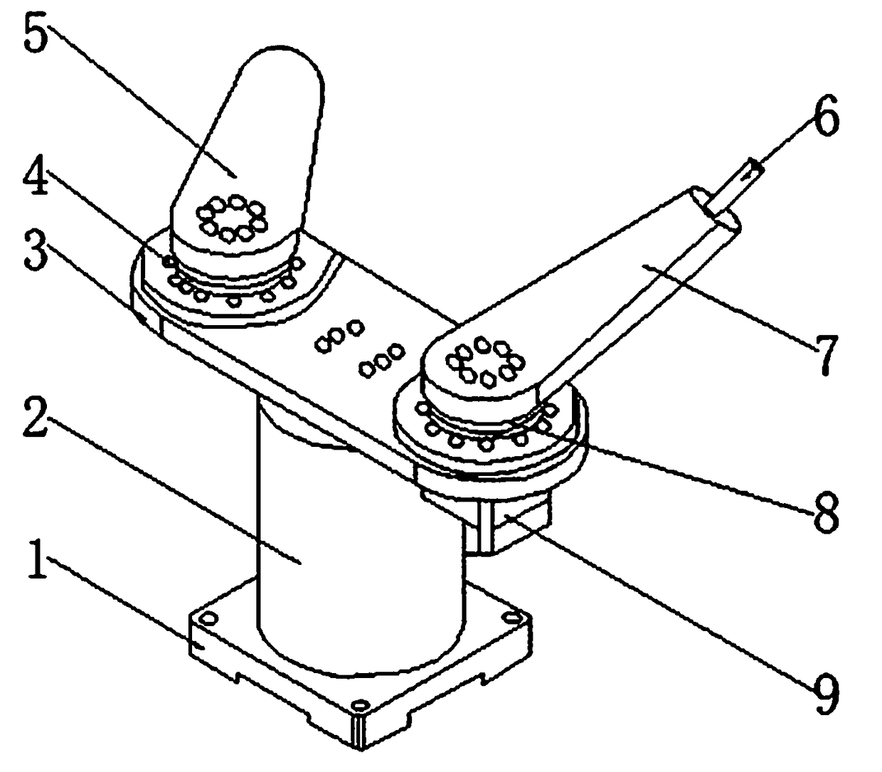 Intelligent manufacturing device based on industrial robot and using method