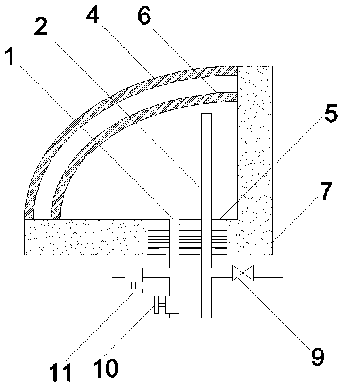 Volumetric solar thermal collector with composite curve surface