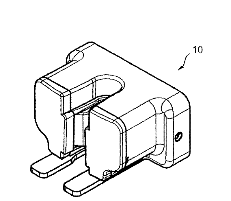 Device for opening a line