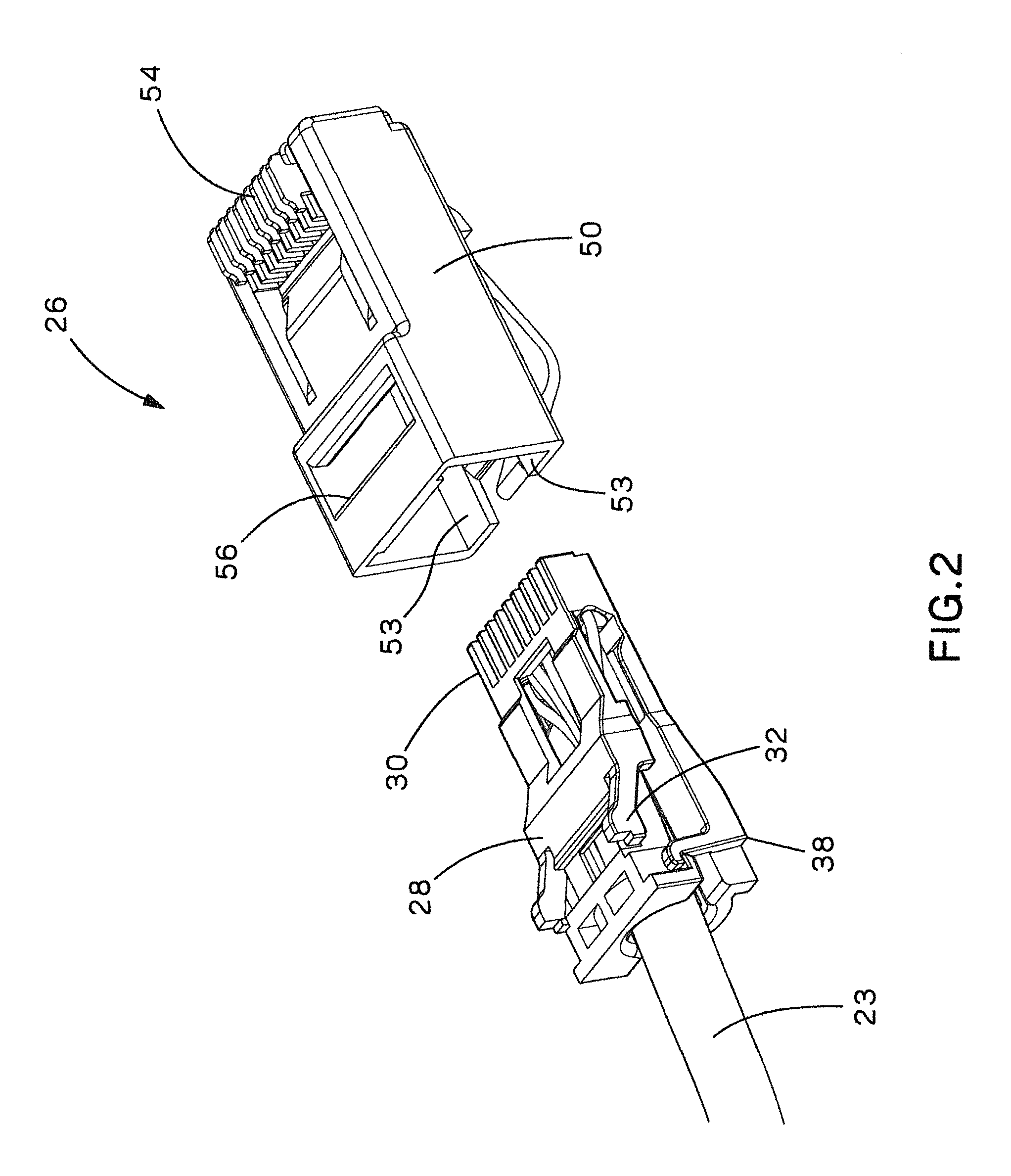 Communication Plug with Improved Cable Manager