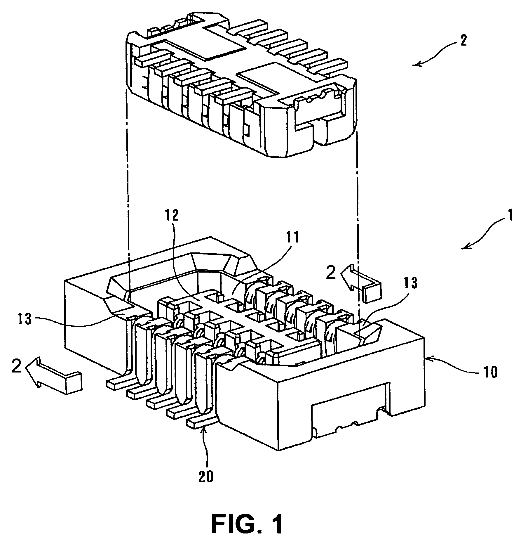 Electrical connector with regulating portion for regulating elastic deformation of terminal