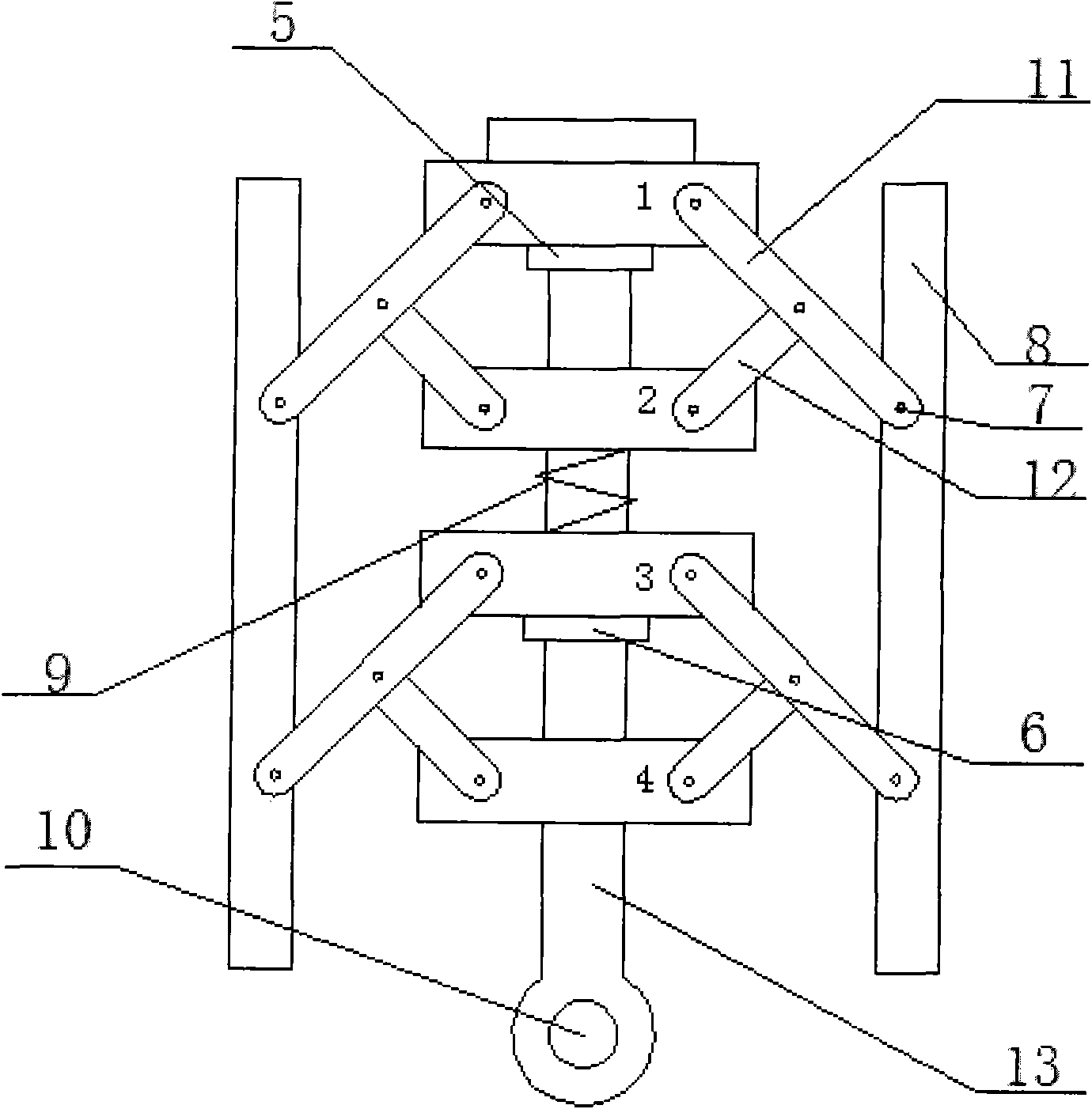 Escape device for urgently evacuating personnel in public places and high-rise buildings