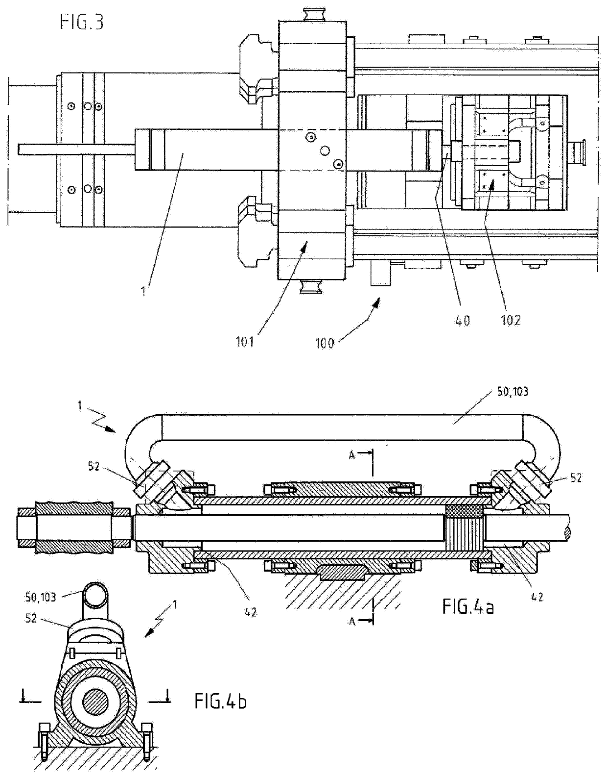 Synchronizing cylinder for extruder