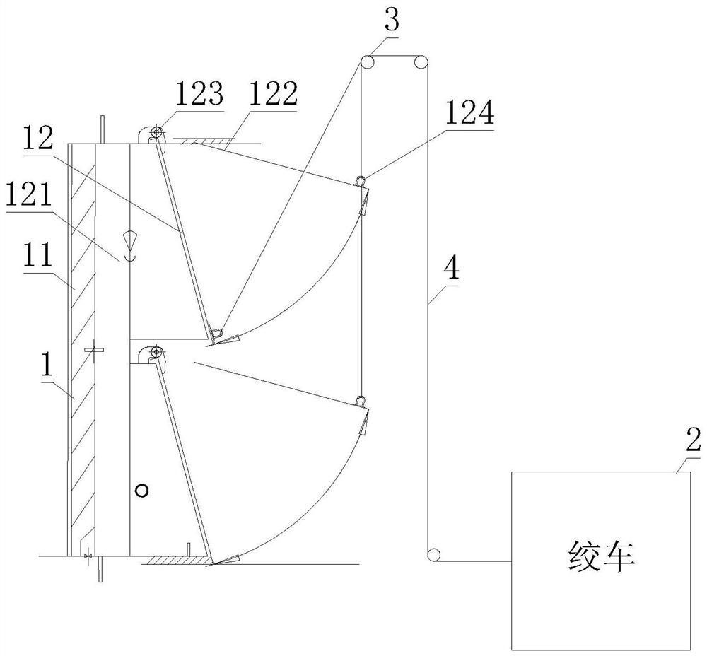 Remote control type ship chimney shutter