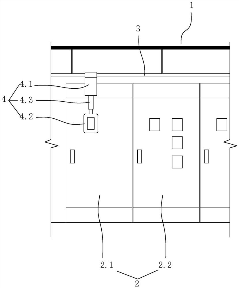 Rail-mounted inspection equipment for power distribution room