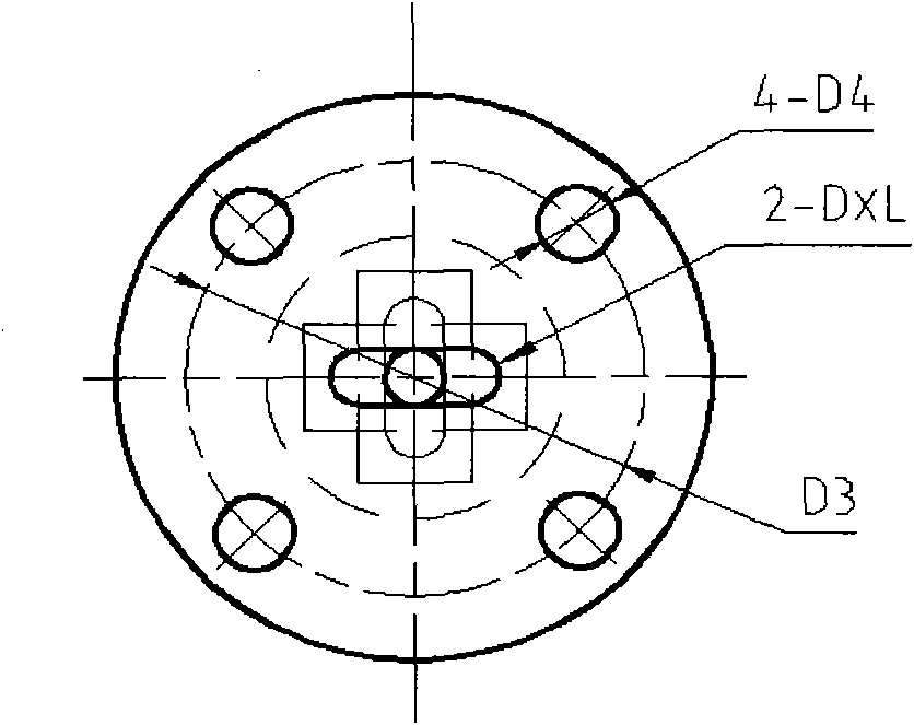 Two-way beam multi-axis force sensor