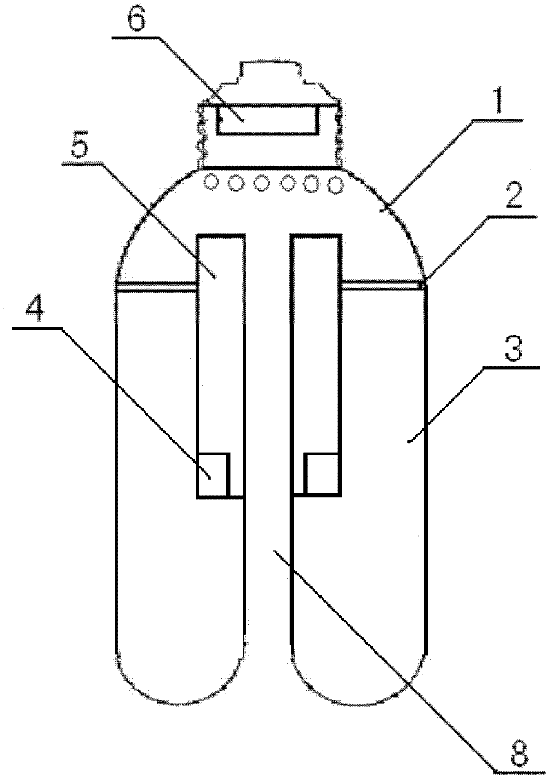 High-power LED lighting lamp with self-heat dissipation function