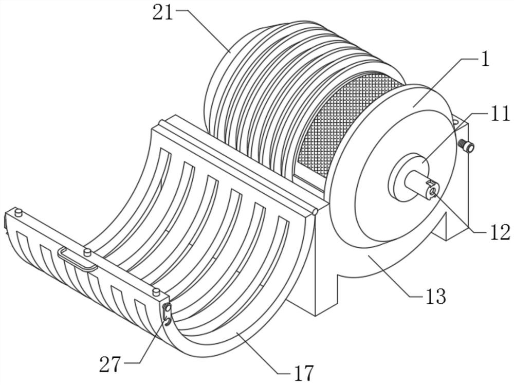 Novel brushless doubly-fed motor with efficient heat dissipation