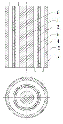 Device and method for separating and recycling negative and positive ions in weak solution continuously, synchronously and selectively