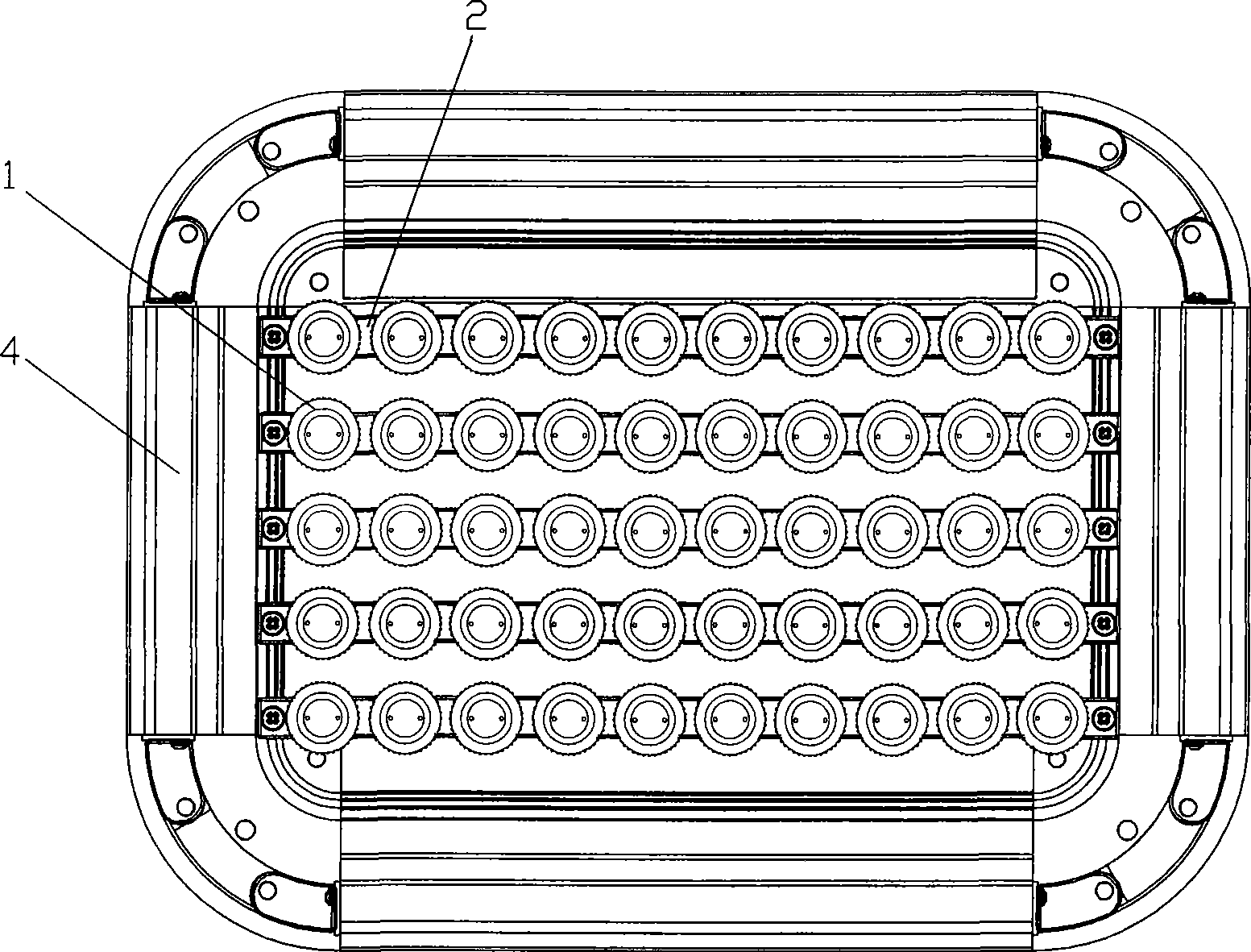 Convection cooling type LED illumination device