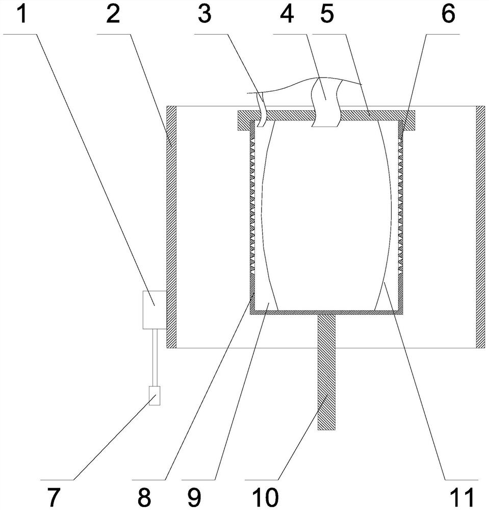 A kind of non-woven fabric production device and using method for air filtration