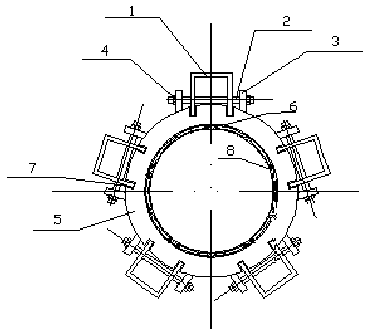 A heat shield welding tool