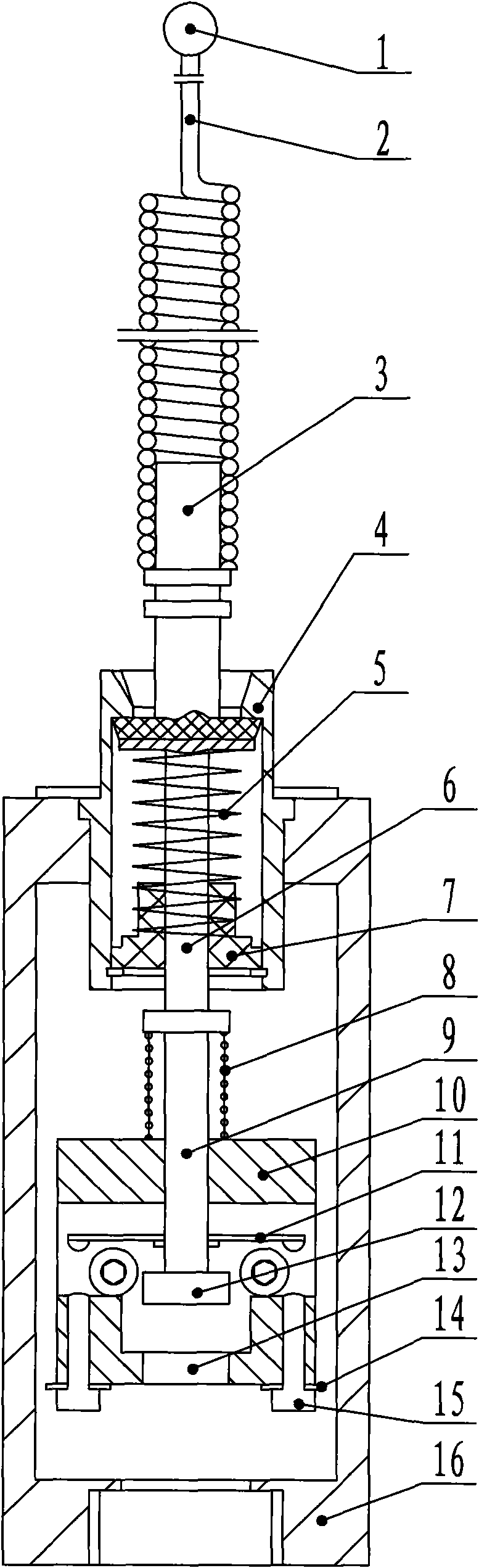 Two-dimensional vibroswitch device for windmill generator