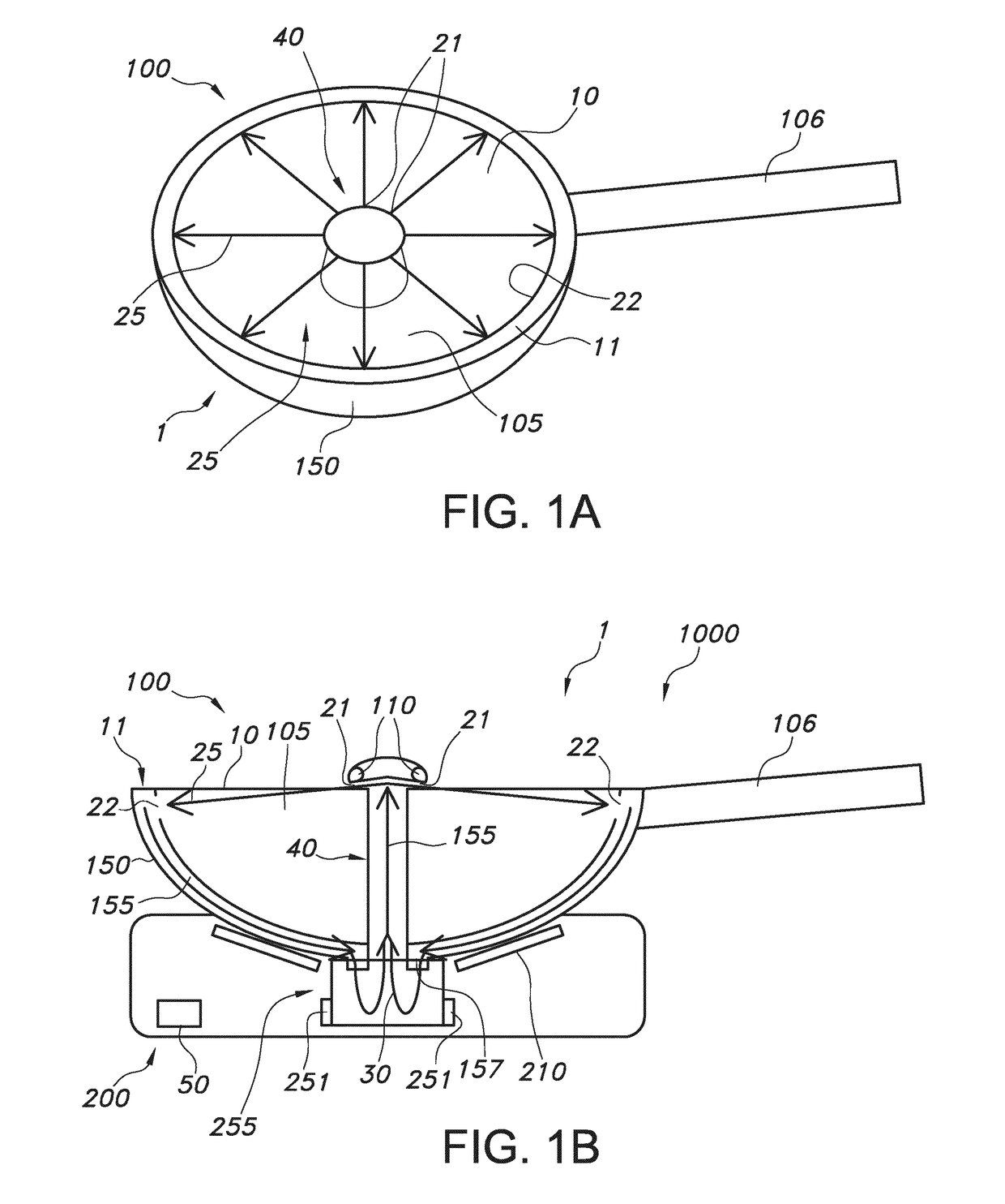 Smokeless air blade wok