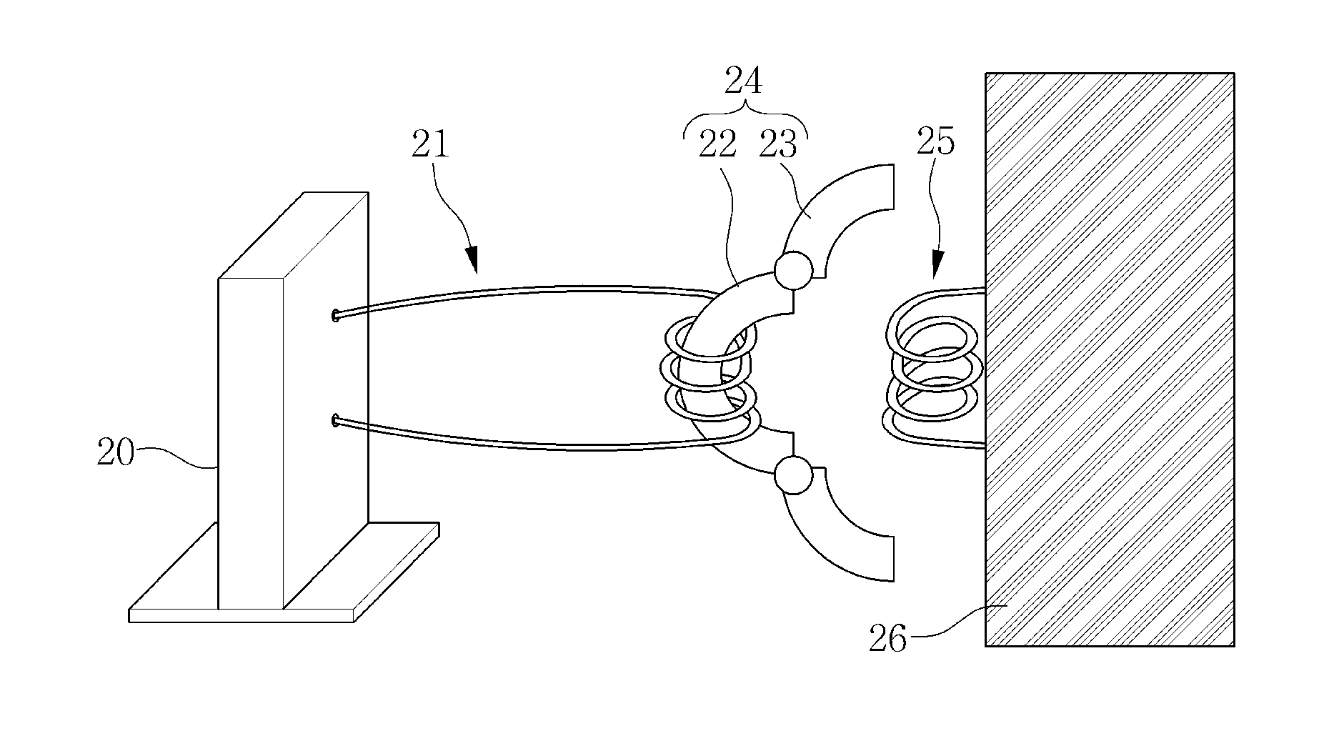 Magnetic connector apparatus for charging electric vehicle