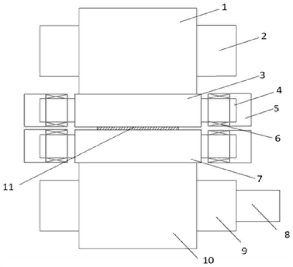 Cold-rolled tin plate continuous annealing line temper mill roll shape configuration method and configuration structure