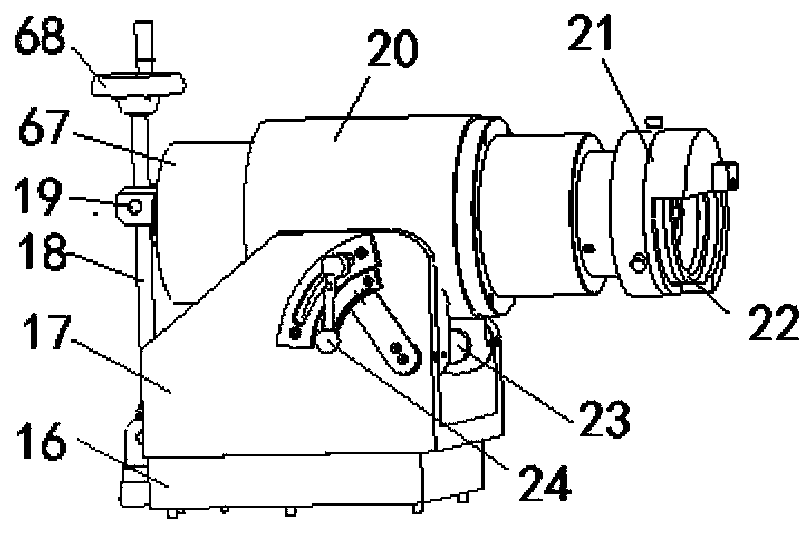 A kind of powerful grinding machine for superhard tool with rotating vertical shaft lifting and using method