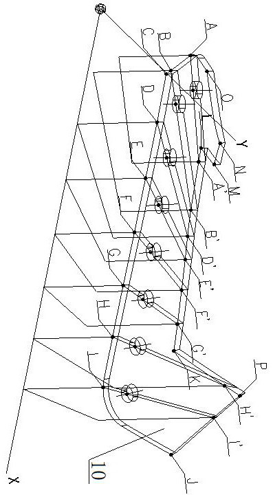 Special-shaped curved surface medium-thickness plate machining method based on multi-point flexible bending