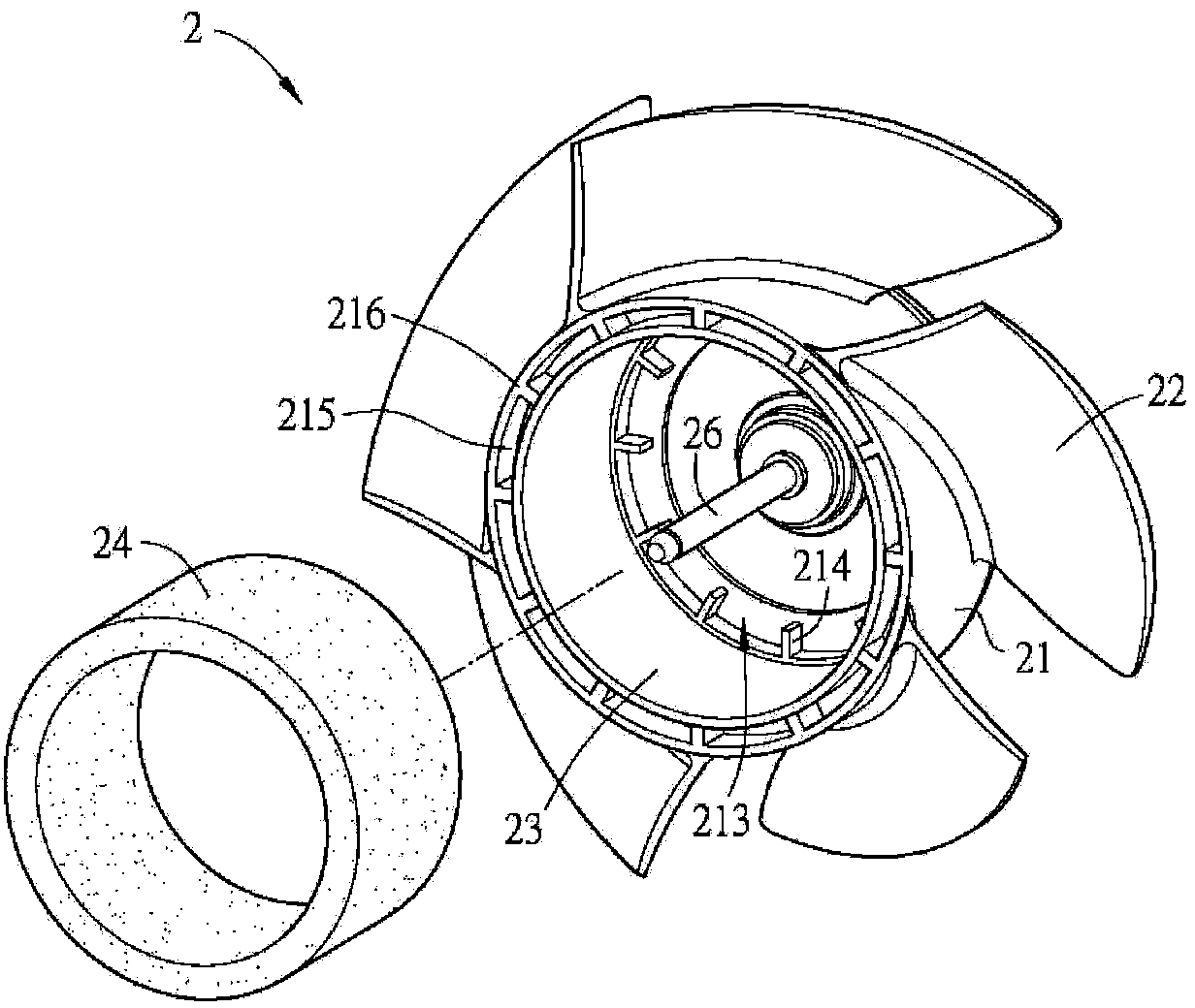 Fan and impeller thereof