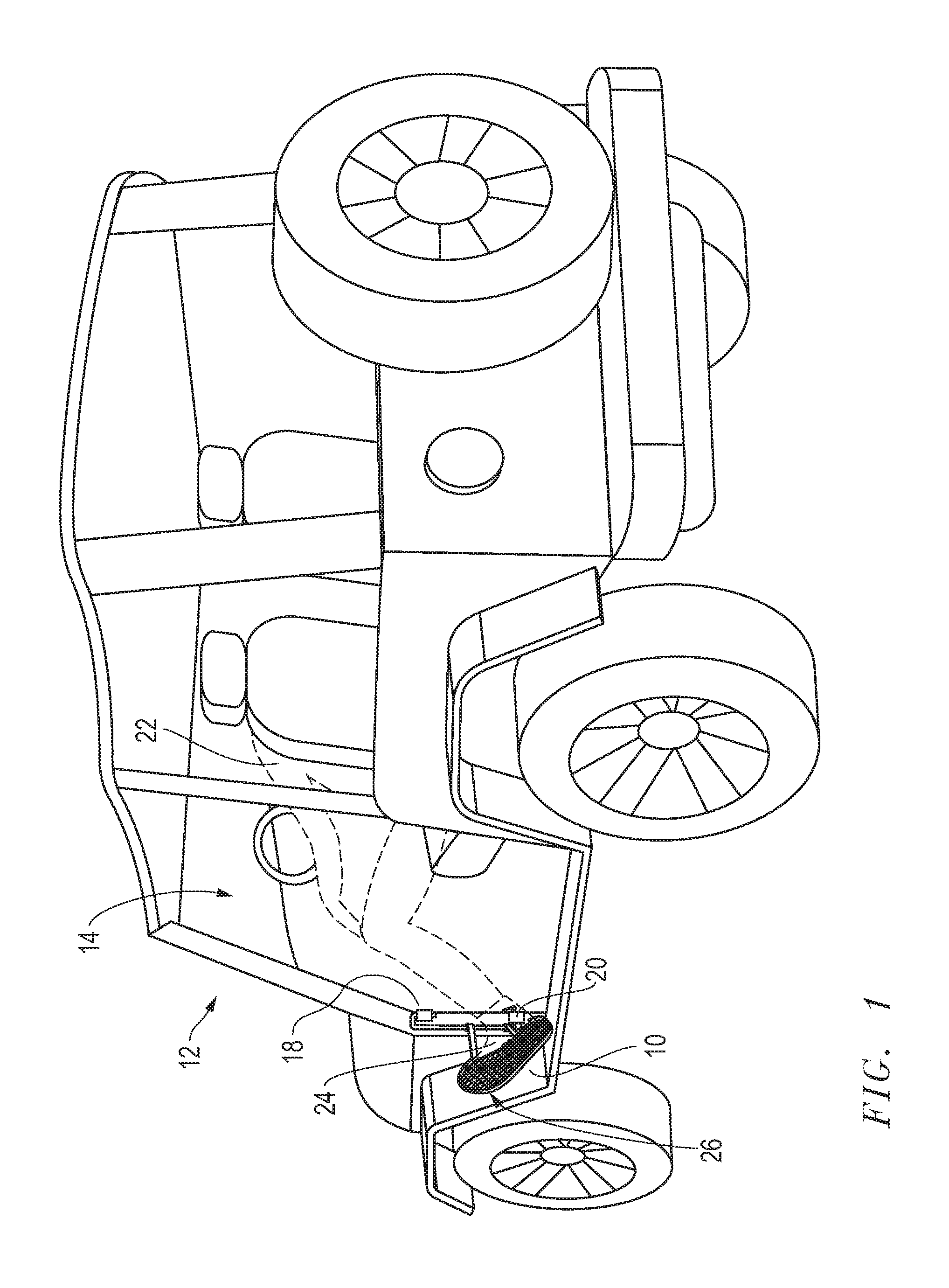 Detachable footrest for a vehicle