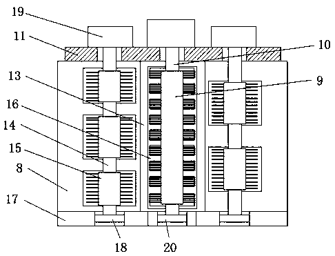 Deburring device having waste material collection function and applied to production of bamboo summer sleeping mat