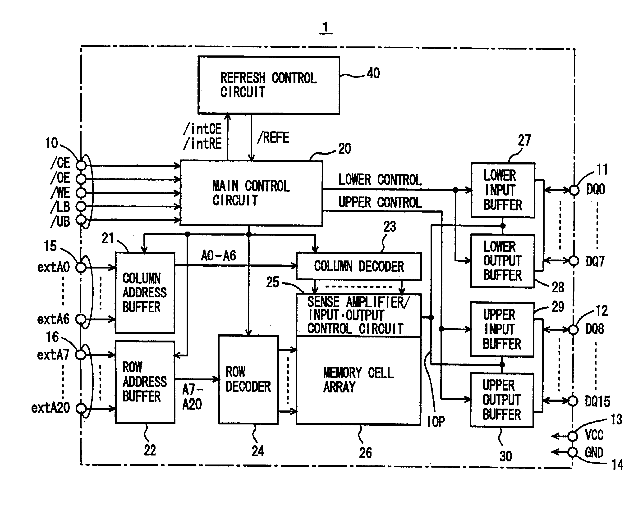 Fully-hidden refresh dynamic random access memory