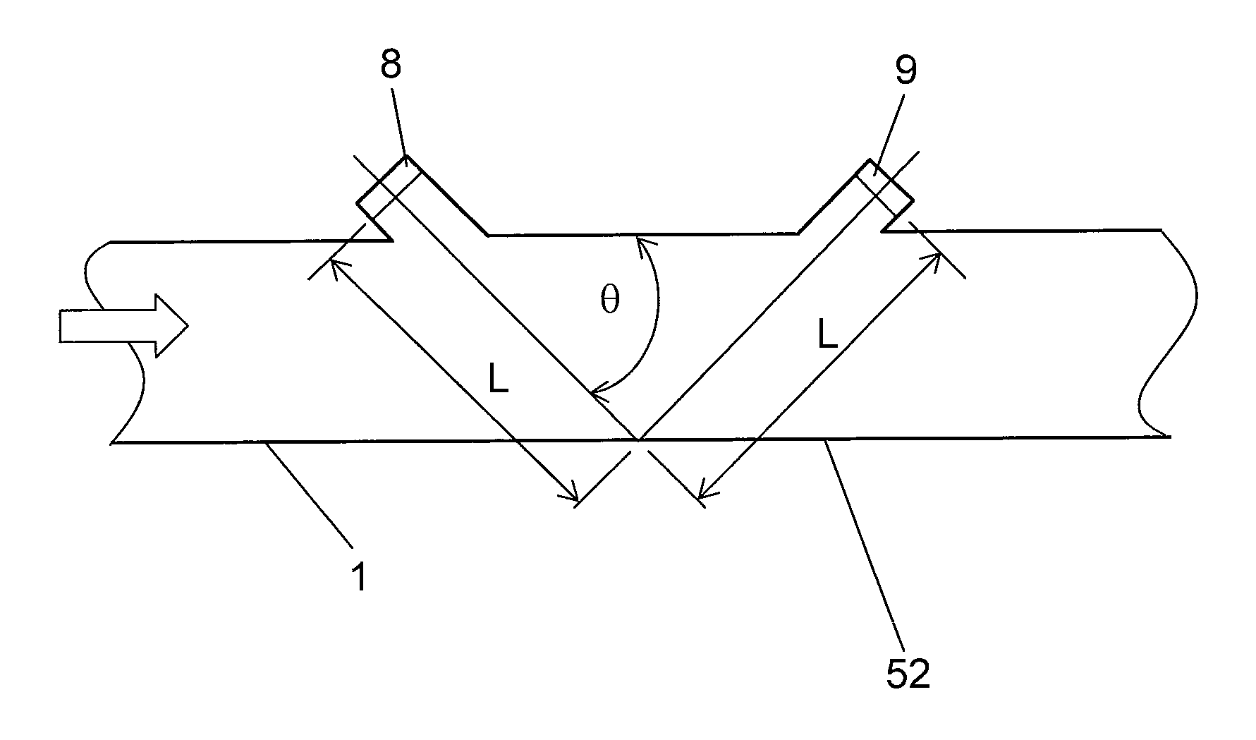 Ultrasonic flow rate measurement device