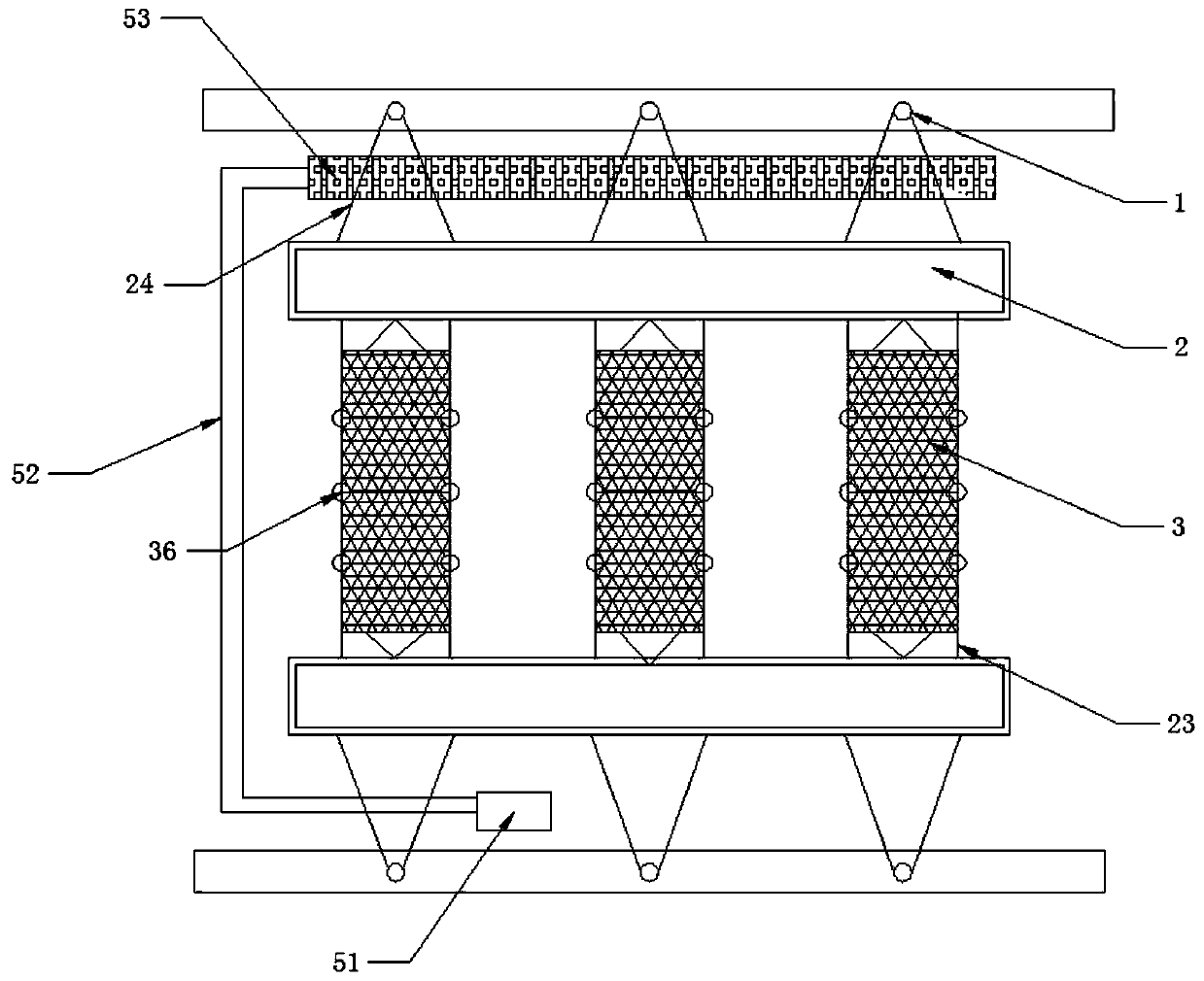 Water ecological comprehensive treatment system adopting graphene photocatalysis net